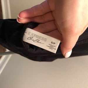 Black halter crop top